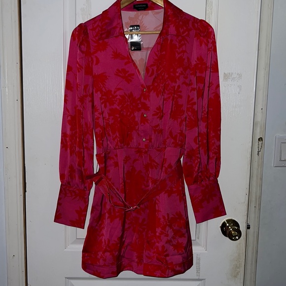 bebe Pants - BEBE Pink/Red Romper